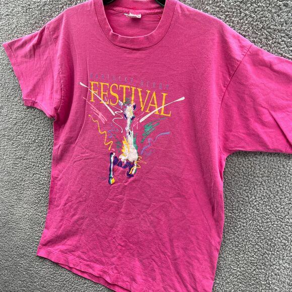 Vintage Kentucky Derby 1996 Shirt Mens Single Stitch USA 90’s Extra Large XL - Picture 2 of 14